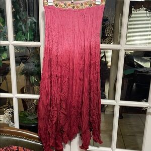 *NWT* Chaudry KC Pink Ombré Maxi Skirt Size Small